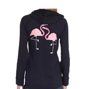 Flamingo Hoodie Medium Crown & Ivy